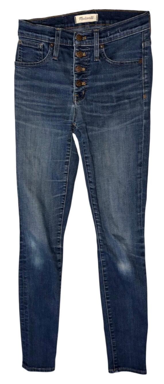 Madewell 9" High-Rise Skinny Jeans Button Fly 25T